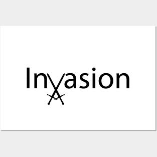 Invasion artistic design Posters and Art